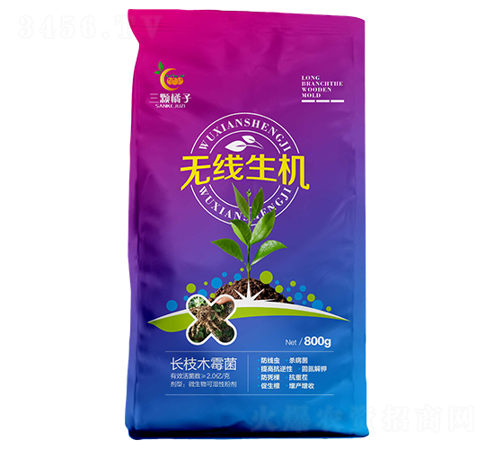 長枝木霉菌-無線生機-三顆橘子