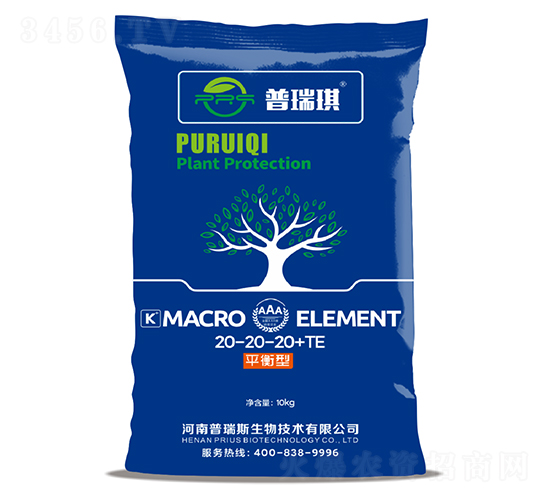 大量元素水溶肥料20-20-20+TE-普瑞琪