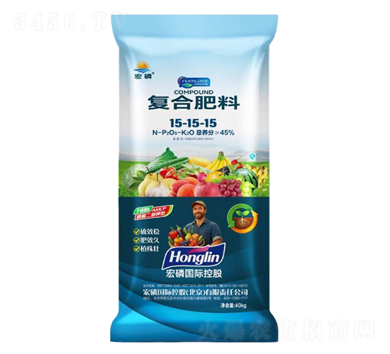 40kg復(fù)合肥料15-15-15-宏磷國(guó)際