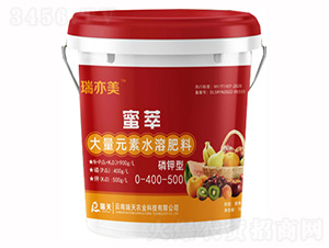 磷鉀型大量元素水溶肥0-400-500-蜜萃-瑞天農業(yè)